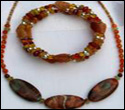 Fire Jasper, Moonstone & Red Aventurine